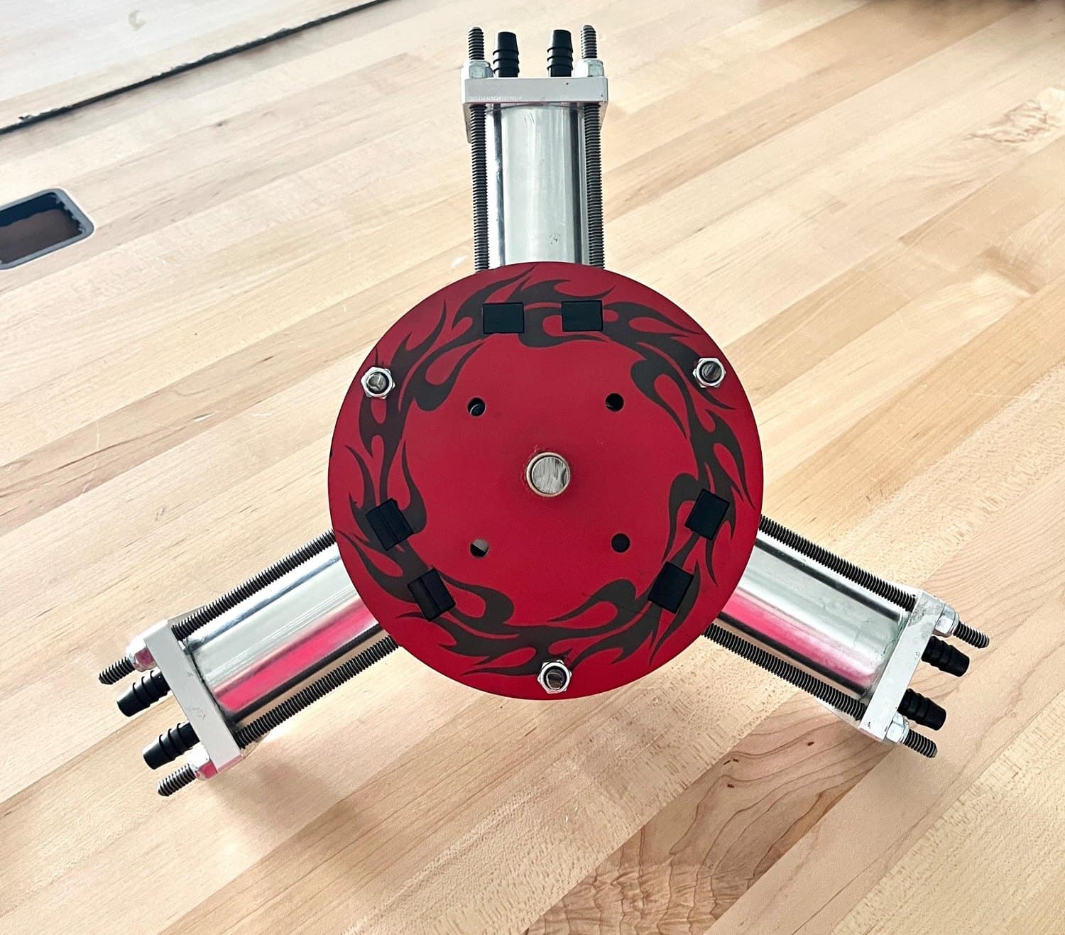Three-Piston Radial Water Pump